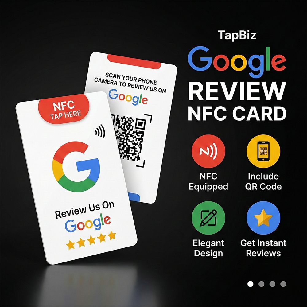Google Review  NFC Business Card | Tap to Share Digital Reviews for Customers and Businesses